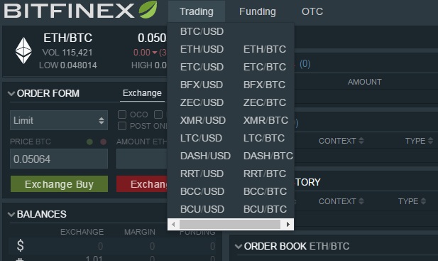 bitfinex review coinexchange options