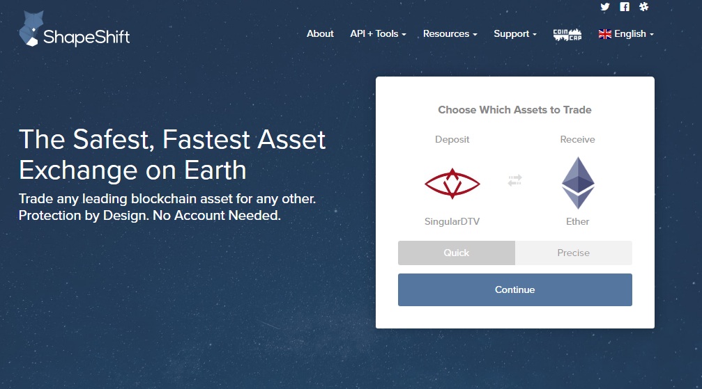 ShapeShift Review - How to convert crypto coins
