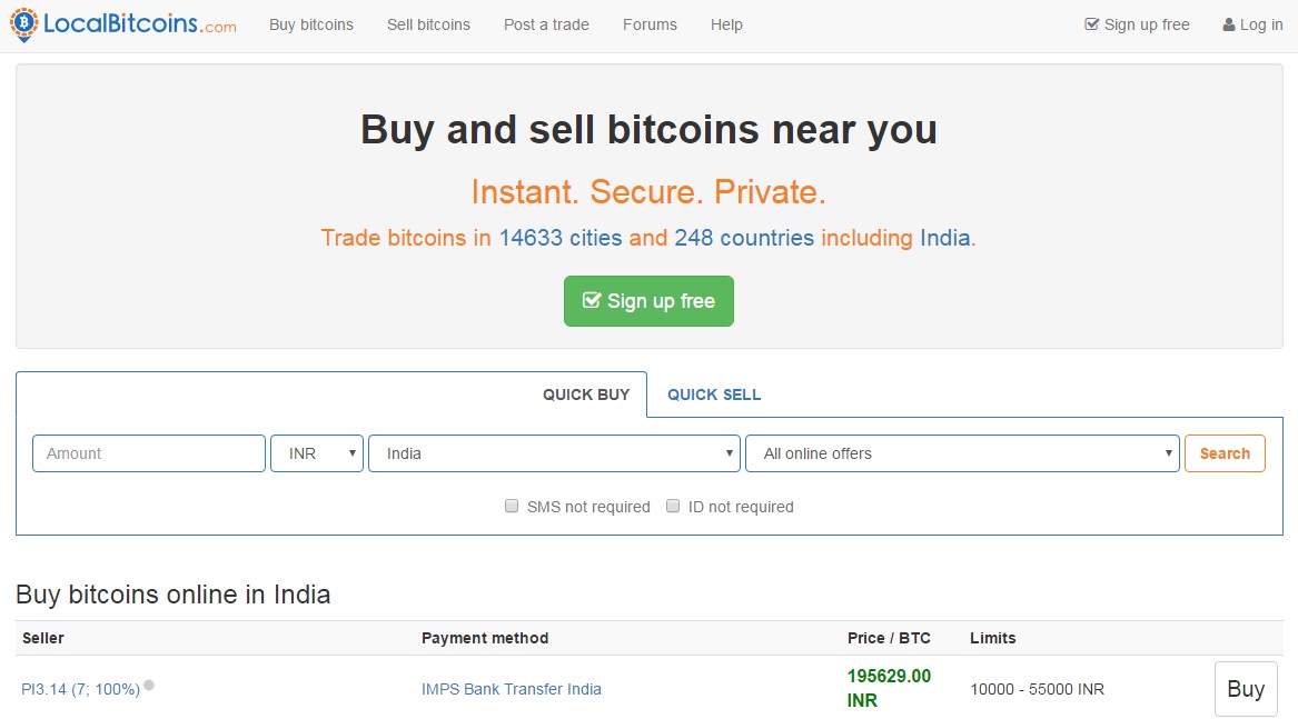 Localbitcoins Review Buy And Sell Bitcoin Face To Face Locally - 