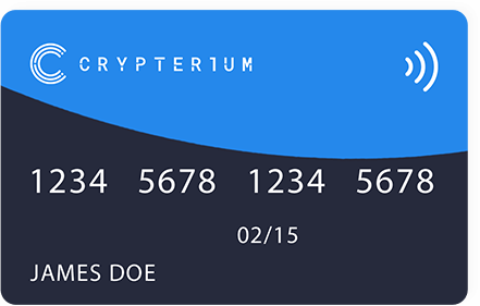 by crypto online debit card