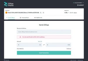 zilet zilliqa wallet