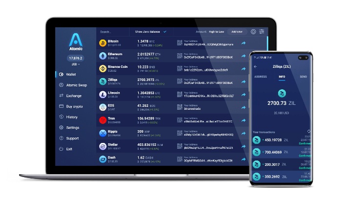 zilliqa wallet atomic