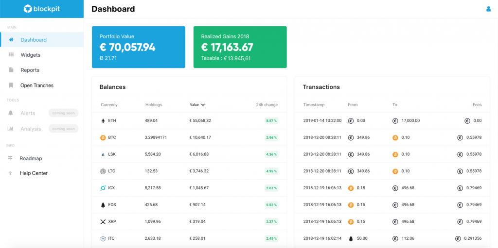 dashboard en