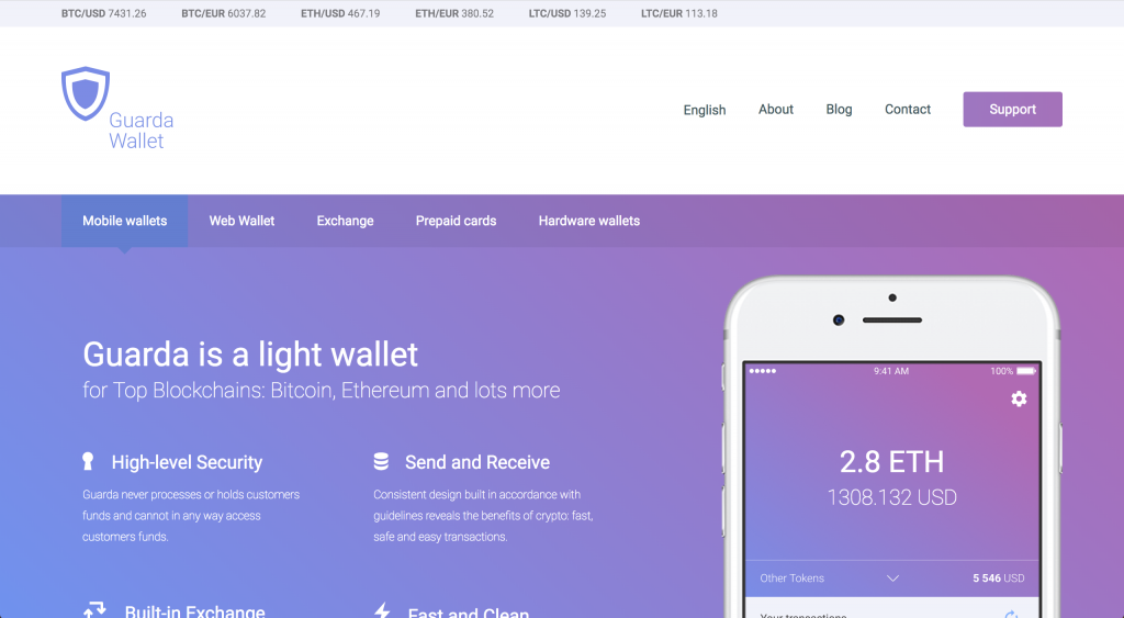 Guarda Wallet Review Secure Wallet To Store All Coins At One Place Coinfunda