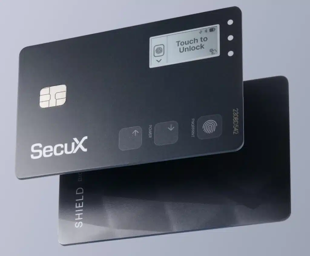 secux shield bio crypto hardware wallet