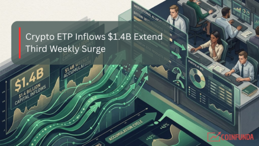 crypto ETP inflows 1.4B institutional investment chart