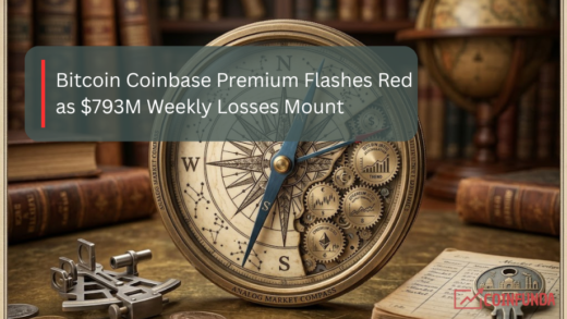 Bitcoin Coinbase premium red weekly losses chart
