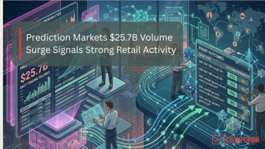 prediction markets $25.7B volume retail activity chart