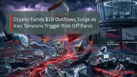 crypto funds $1B outflows Iran tensions Bitcoin Ether
