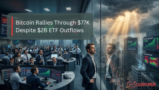 Bitcoin rallies through $77K despite ETF outflows