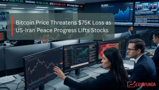 Bitcoin Price Threatens $75K Loss as US-Iran Peace Progress Lifts Stocks