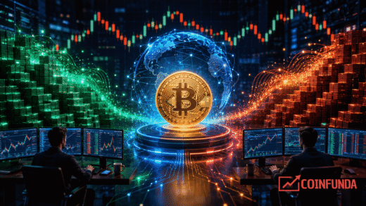 Digital illustration of how market makers shape crypto prices through order books, trading terminals, and blockchain-powered cryptocurrency markets.